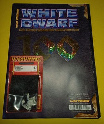 White Dwarf 100 mit Miniatur der weisse Zwerg PR12 (The White Dwarf)