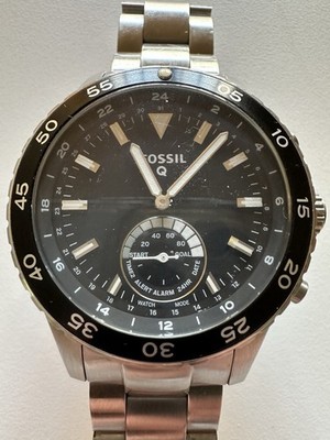 FOSSIL Q Crewmaster FTW1126P Hybrid Smartwatch Bluetooth Stainless