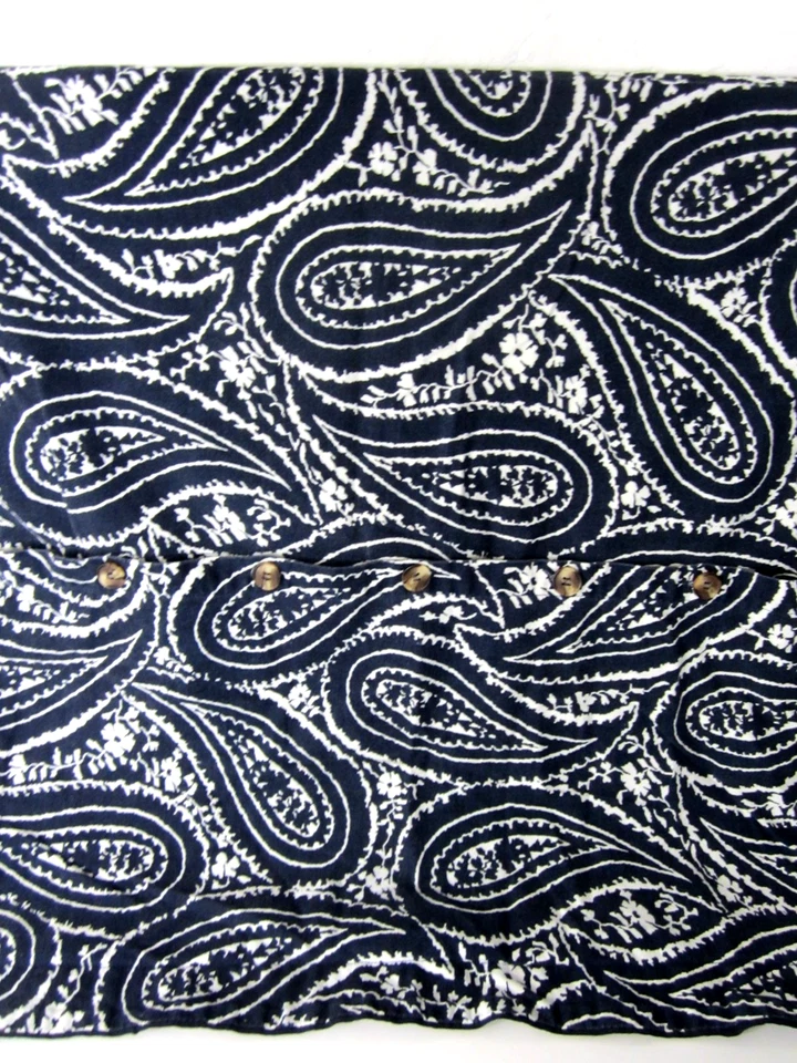 "CHAPS Home 2 Allistair Azul Paisley Tamaño EURO Almohada Fundas Cierre de Botón 28""" Foto 4 de 4