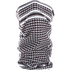 Zan Headgear Motley Tube (One Size Fits Most, Houndstooth Black/White)