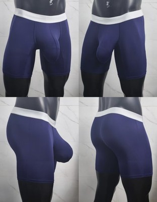 Mens 3D Super Large Pouch Boxer Briefs Cool Feel Breathable Trunks Underwear