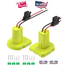 Power Wheel 18V Battery Adapter for Ryobi ONE 2 Pack with Fuse Holder Terminals