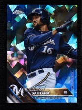 2016 Topps Box Set Chrome Sapphire Edition /250 Domingo Santana #599 s9z