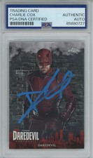 CHARLIE COX DAREDEVIL SIGNED CARD MATT MURDOCK SLABBED TOPPS CHROME PSA/DNA DD-1