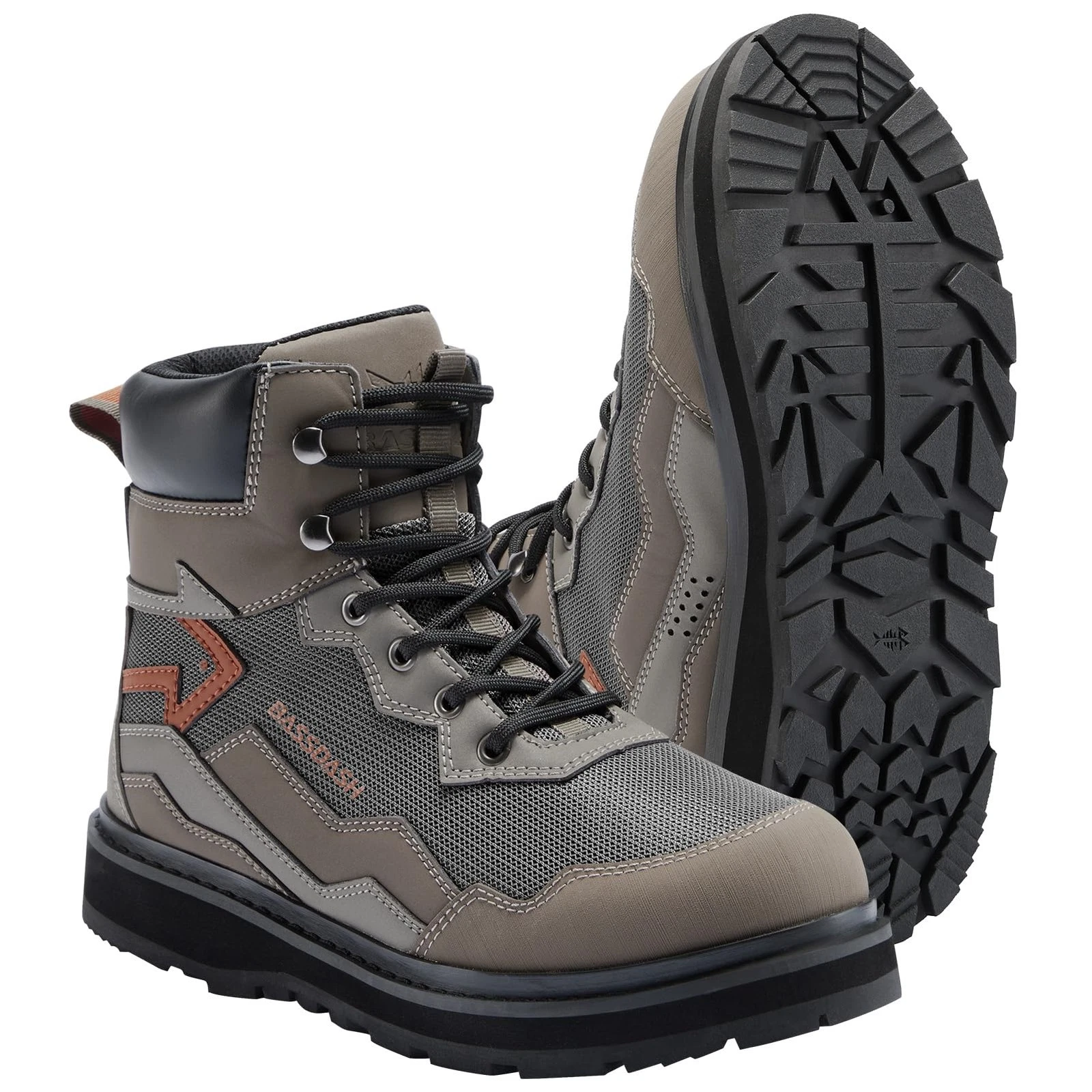 Wading Boots Breathable Mesh Lightweight Anti Slip Rubber Sole BASSDASH IMMERSE