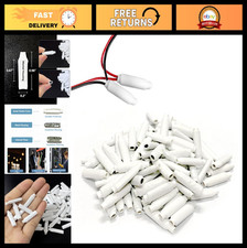 100pcs White Dry B-Connector Wire Splices for Telephone Alarm Low Voltage Crimp