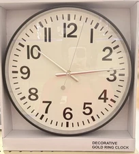room essentials White Wall Clock 8.75in Diameter