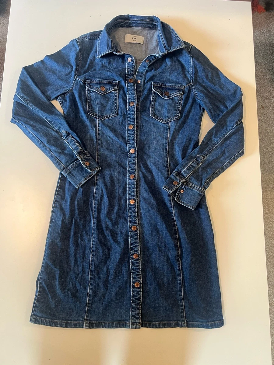 Denim Long Sleeve Casual Dresses for Women for sale | eBay UK