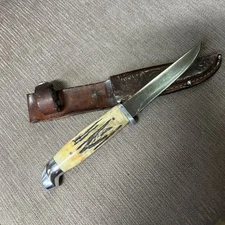 Vintage Kinfolks ?, Stag handle, Orig. Sheath, Nice