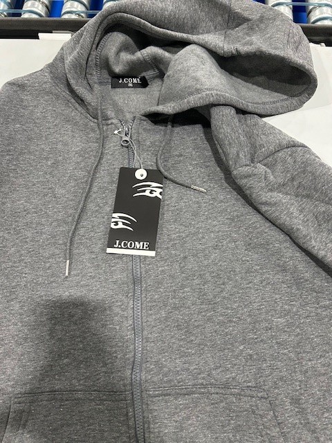 ХЛОПКОВЫЙ СВИТЕР-ПУЛОВЕР J.COME - РАЗМЕР: МУЖСКОЙ 2XL - ТЕМНО-КОРИЧНЕВЫЙ