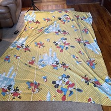 Vintage Mickey Mouse Flat Sheet for A Single Bed