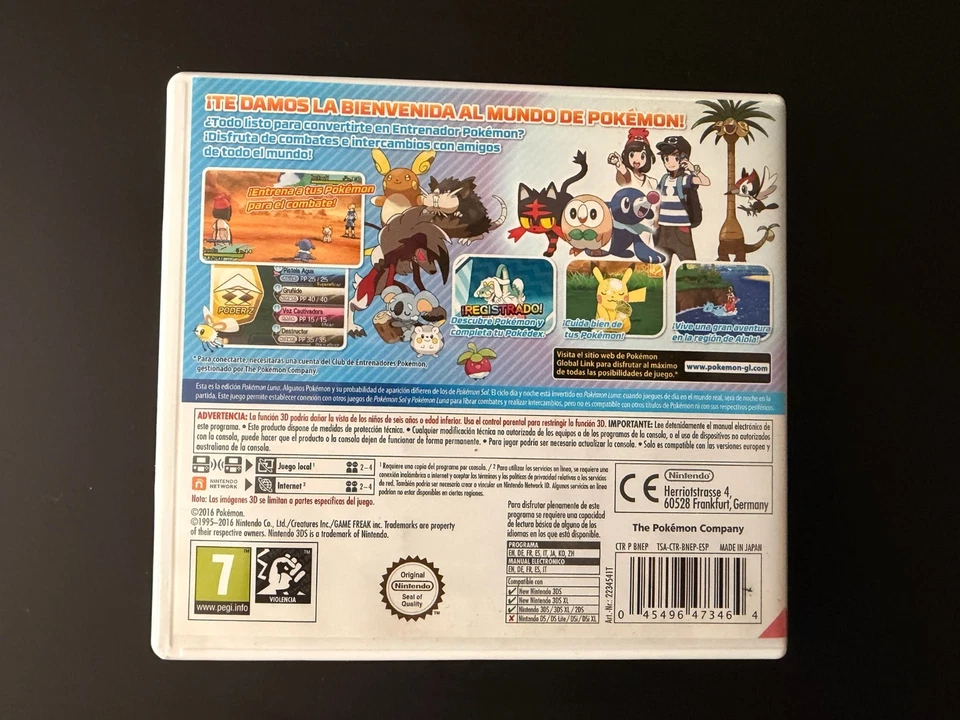 Pokémon Luna - Nintendo 3DS (2016) - Castellano - PAL España, foto 2 de 5
