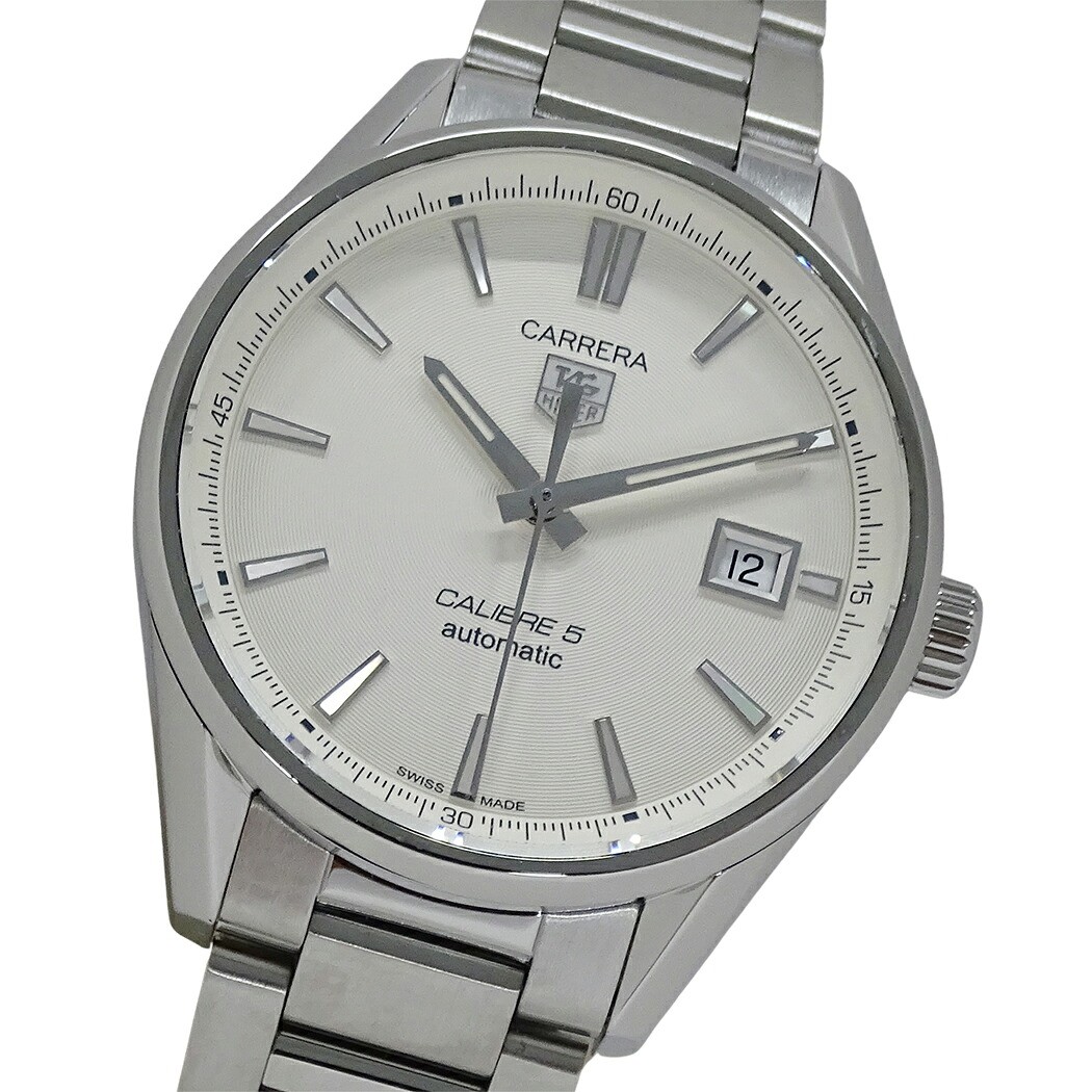 TAG Heuer Carrera WAR211B BA0782 Men's Silver Dial Automatic Watch with Box and
