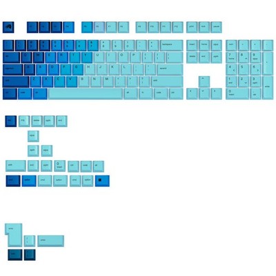Glorious PC Gaming Race KeyCaps GPBT KeyCaps ANSI Layout US PBT Dye-Sub-Ocean (G