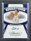 JALEN JOHNSON 2023-24 PANINI FLAWLESS PENMANSHIP AUTO BLUE 6/8 HAWKS