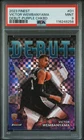 2023 TOPPS FINEST DEBUT PURPLE CHECKERBOARD #D1 VICTOR WEMBANYAMA RC /125 PSA 9