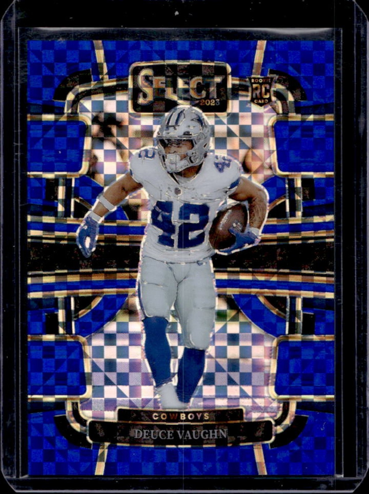 2023 Select Deuce Vaughn RC Blue Prizms Rookie Concourse #/199 Cowboys