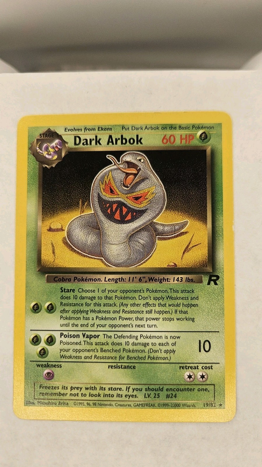 Dark Arbok 19/82 Team Rocket Regular