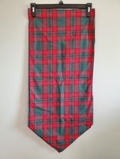 70" x 15.5" Table Runner Red And Green Plaid