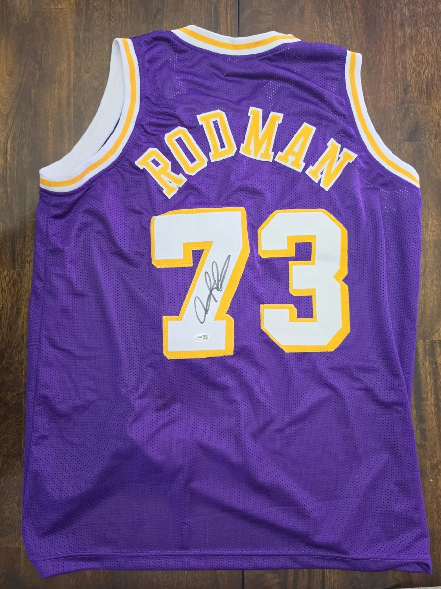Dennis Rodman Los Angeles Lakers NBA Original Autographed Jerseys