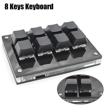 For Windows MacOS Android USB Mini 8-keys Mechanical Keyboard Shortcuts Password