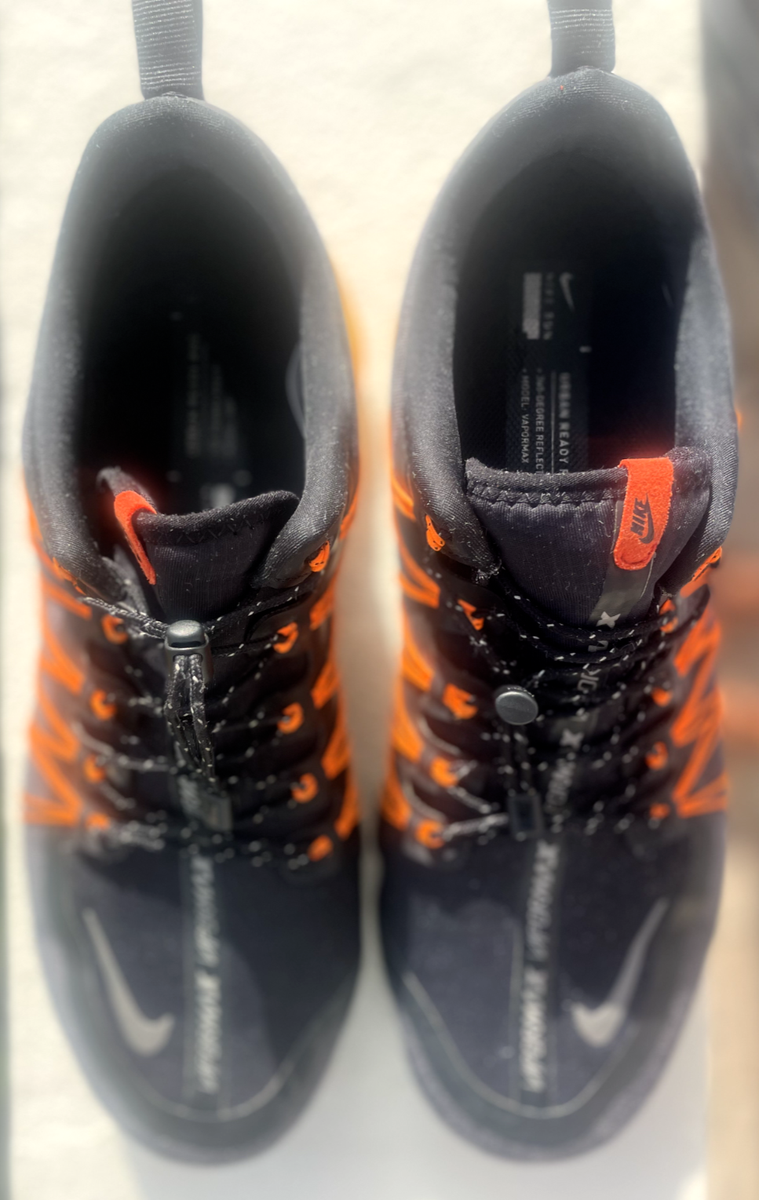 Nike Air Vapormax Run Utility Black/Orange Men's 11.5 Nike Air Vapormax Run Utility Black/Orange Men's 11.5
