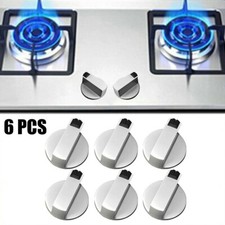 Long Lasting Metal Rotary Switch Control Knobs for Gas Stove Oven 6pcs 6mm