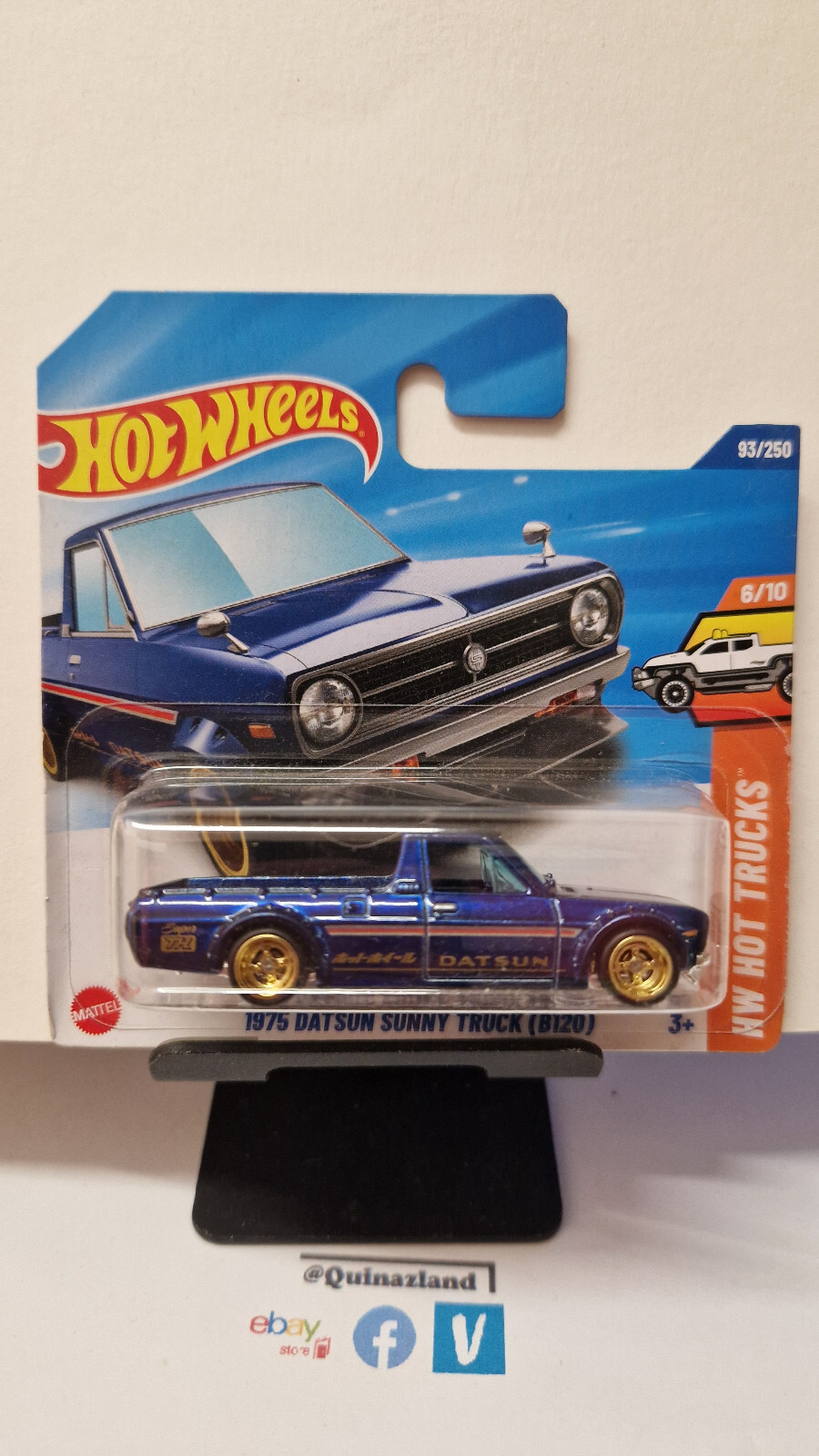 Hot Wheels 1975 Datsun Sunny Truck B120 cadeau idéal pour collectionneur adulte