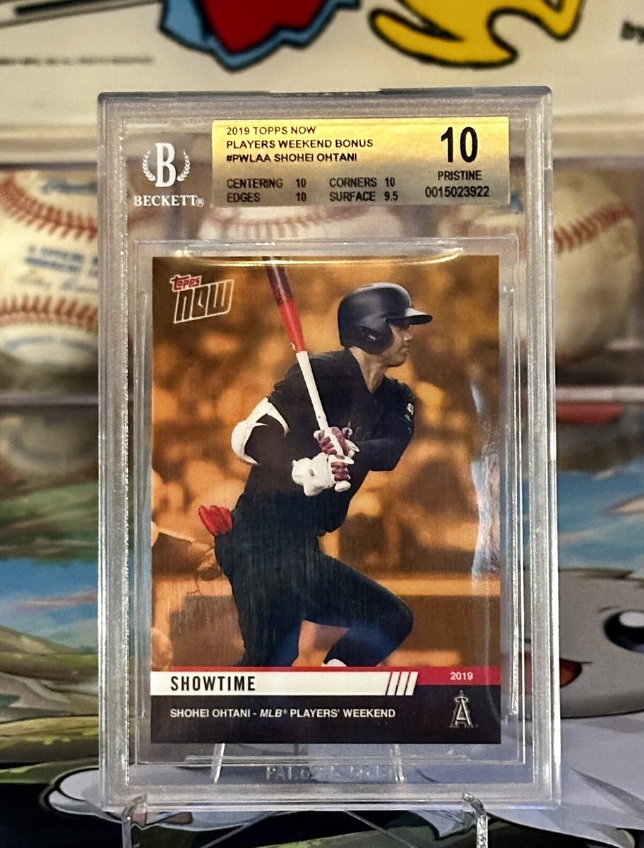2019 Topps Now #PWLAA Gold Shohei Ohtani Players Weekend Bonus BGS