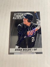 Boston Red Sox RYAN BOLDT Signed Card