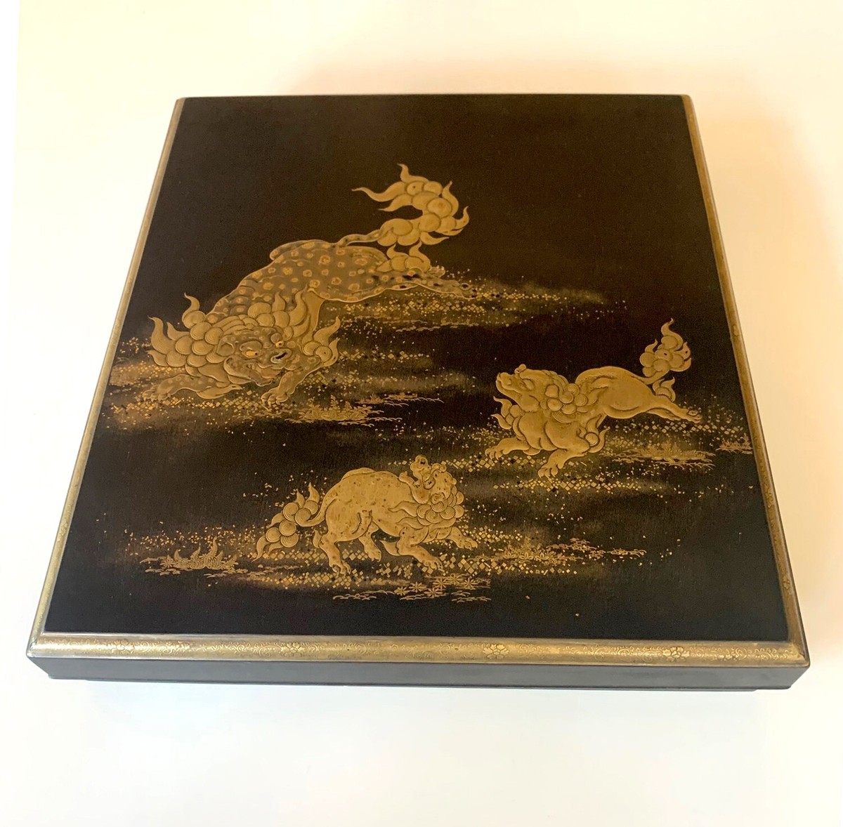 Japanese Lacquer Box with Fine Maki-e Decoration Meiji Period | eBay