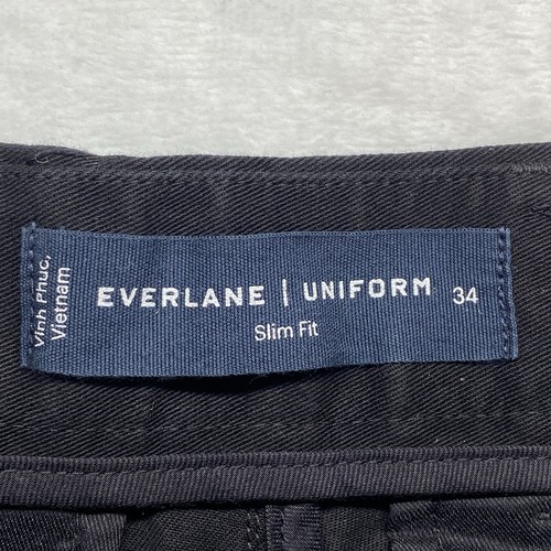 Everlane Shorts Mens 34 Uniform 7" Slim Fit Performance Chino short black - Picture 8 of 11