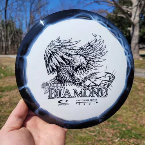 Disc Golf  New Latitude 64 Gold Orbit DIAMOND 158gm Fairway Driver Black