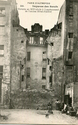 PARIS von einst Impasse des Boeufs Altes Hotel d'Albret