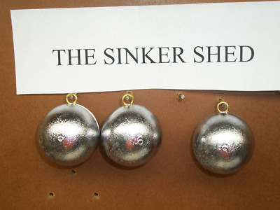 16 oz cannon ball sinkers - choose quantity 3/6/12/25/50 - FREE SHIPPING