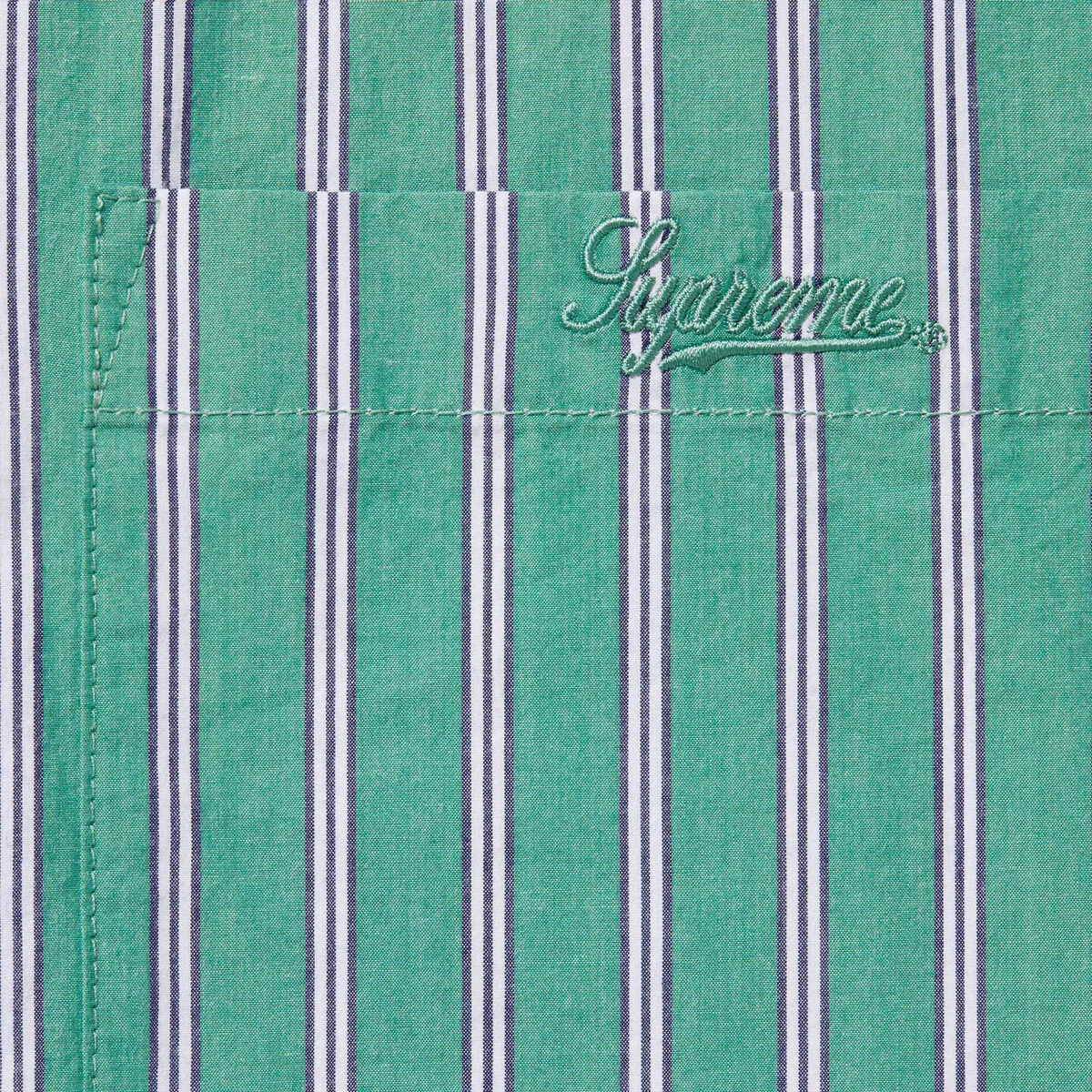 Supreme Loose Fit Stripe Shirt 3colors Charcoal White Green Supreme Loose Fit Stripe Shirt 3colors Charcoal White Green