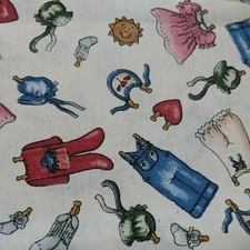 18" x 45" Doll Clothes Graphics Material Fabric Crafts Sewing Doll Bear Clothes