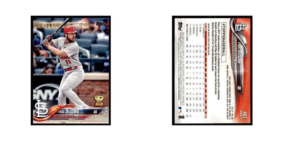 Paul DeJong Gold Cup 2018 Topps #462 St. Louis Cardinals Baseball Card NM - Image 3 of 3