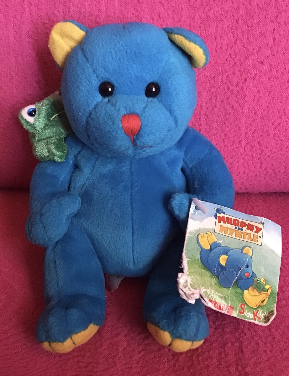 HTF Scholastic Side Kicks Murphy Myrtle Blue Bear And Frog Soft