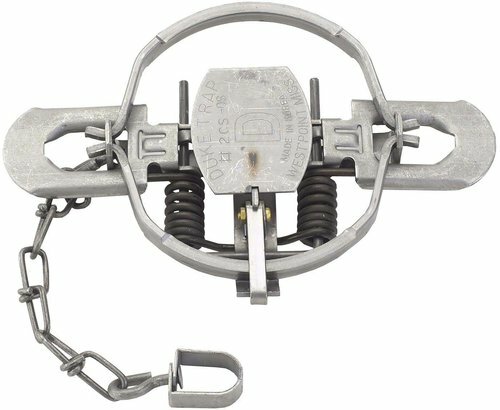2 Duke #2 OFFSET Jaw Coil Spring Traps 0491 Bobcat Coyote Lynx Trapping 5 1/2"