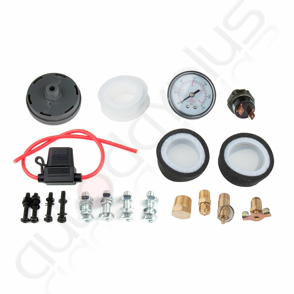 5 Gal Air Tank 200 Psi Onboard Air Compressor Kit For Train Truck Boat Horn 12V