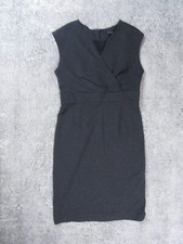 Banana Republic Dress Womens 6 Mini Gray Solid Sleeveless V-Neck  Party Formal