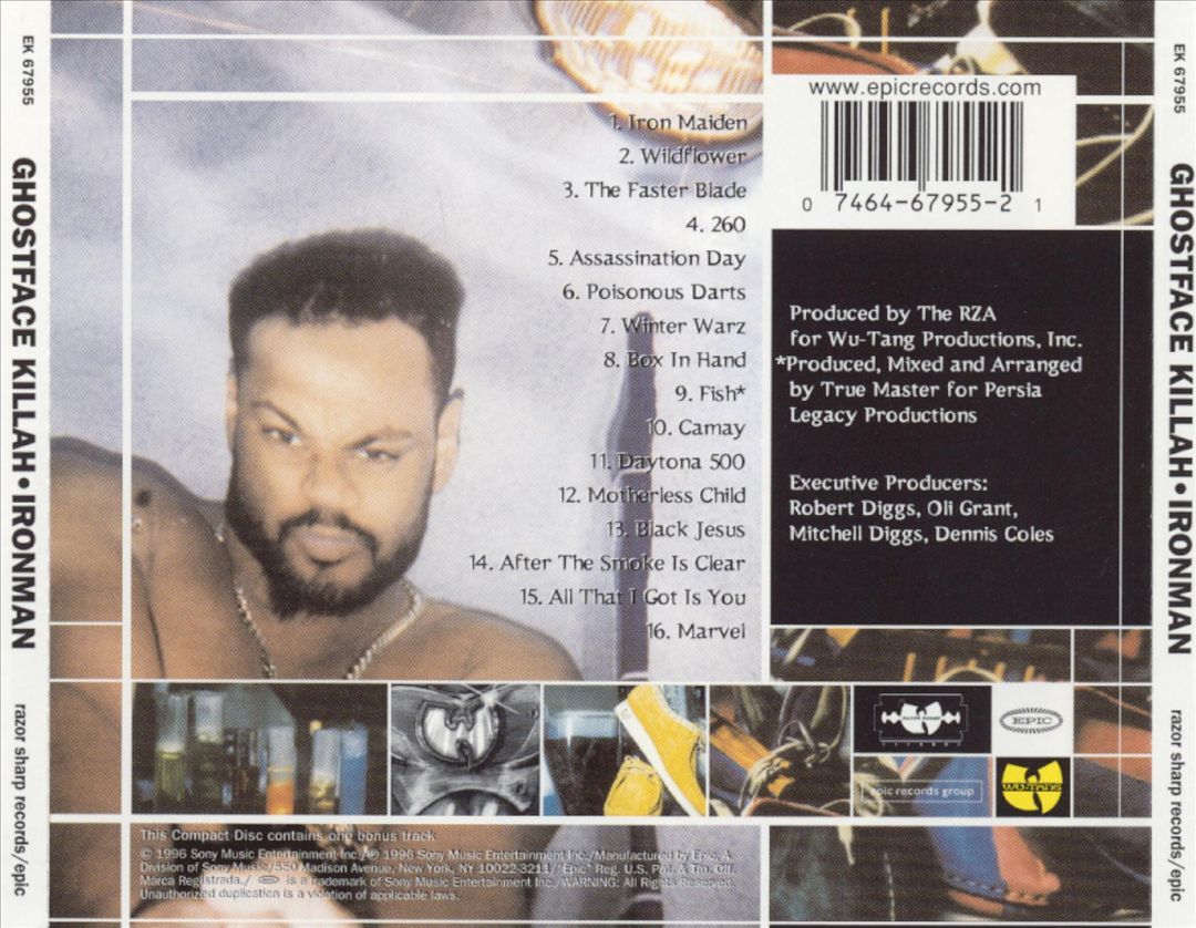 Ghostface Killah Ironman Album Brand New CD Release