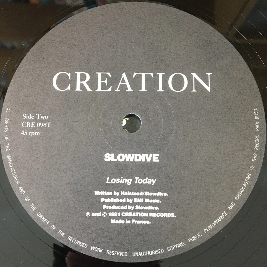 SLOWDIVE 'MORNINGRISE' 12'' VINYL CREATION RECORDS CRE098T 1991 UK SHOEGAZE - Image 4 of 4