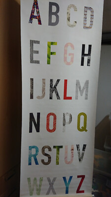 Räder Wandbanner Wall Scroll Stoff-Poster ABC Alphabet edel NEU