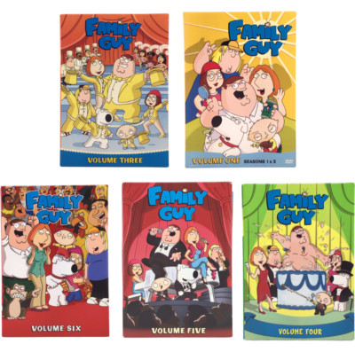 5 Pack Family Guy DVD Bundle Lot Volume 1-6 MISSING VOLUME 2 FAST FREE SHIPPING
