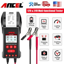 Ancel Bst600 12v 24v Car Battery Load Tester Cranking Charging Analyzer Scanner