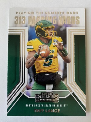 2021 Contenders Draft Trey Lance Playing The Numbers Game NDSU Bison 49ers   