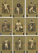 2005 (13) Donruss Classics Gold Timeless Tributes /1000 part set baseball cards