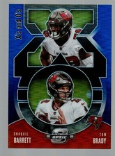 2020 Panini Contenders Optic Xs & Os Blue #28 Shaquil Barrett / Tom Brady 21/99